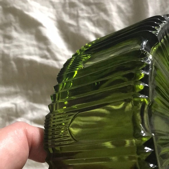 Vintage Green Glass Bowl Final Sale - Picture 6 of 6